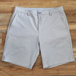 Vineyard Vines Shorts Men's 33 Light Gray Fairway Golf Performance 9"
